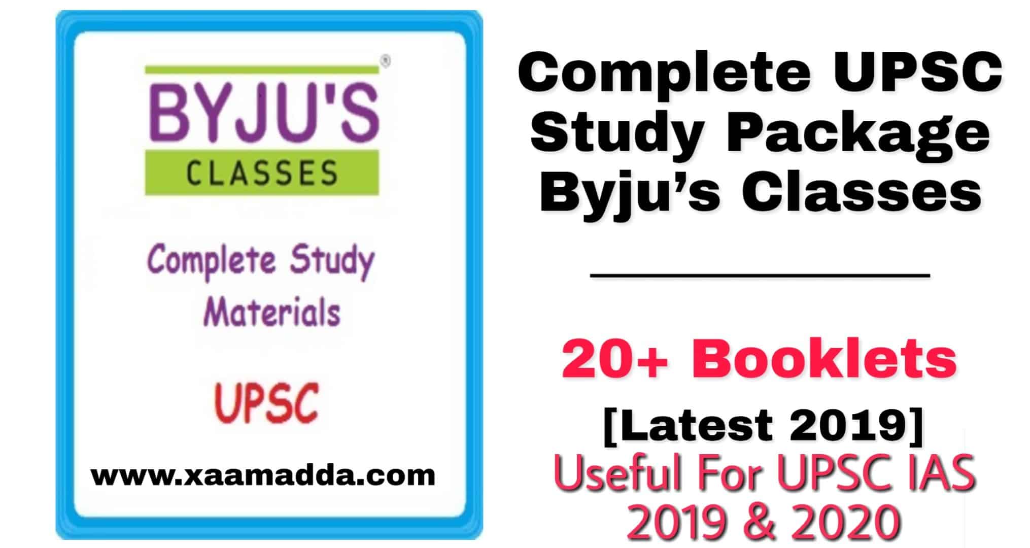 Byju’s UPSC IAS 2019 Notes