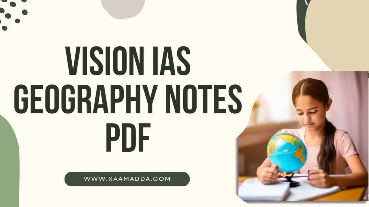 Vision IAS Geography Notes PDF Your Key To UPSC And State Civil