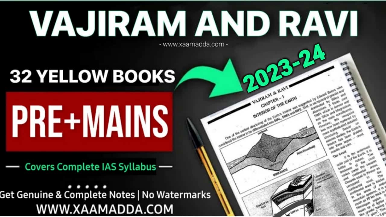 Vajiram And Ravi Notes PDF 2023 - 32 Yellow Books - XaamAdda