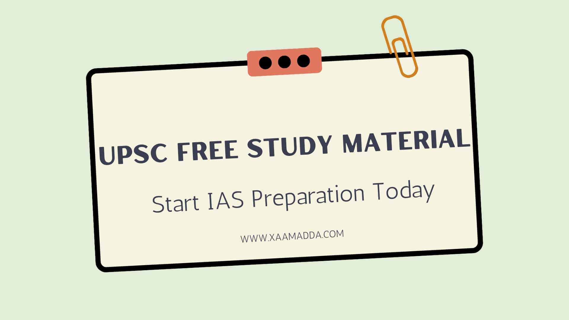 upsc-free-study-material-2024-xaamadda